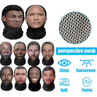 Cosplay 3D Printed Mask Stretch Mesh Full Face Mask Men Women Role Play Headdress Hip Hop Fashion Balaclava Headdress