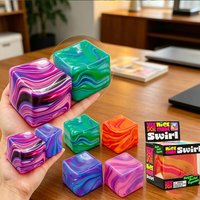 New Nee Doh Marble Ice Cube Mochi Stress Relieving Toy Ice Cube Mochi - Birthday Gift - Holiday Gift - Christmas Gift