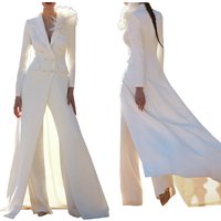 Women Wedding Tuxedos Slim Fit Long Jacket Blazer Pants Suits Prom Evening Guest Wear Custom Made Party Outfits 2 Pieces