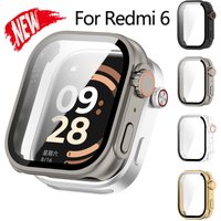 Case+Glass for Xiaomi Redmi Watch 6 Screen Protector Anti-scratch Film Bumper Hard Protective Cover for Redmi Watch 6 Shell
