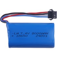 7.4V 8000mah Li-ion Battery 18650 with SM-4P PLUG or Udi007 Udi001 UDI002 UDI902 HJ806 960 961 962 RC Cars Boats toys parts