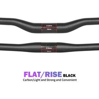 AliExpress TOSEEK Ultralight Matte 3K Carbon Fiber Handlebar MTB Bicycle HandleBars Mountain Bike Handle bar 31.8mm Rise/Flat Bars 580mm-760mm