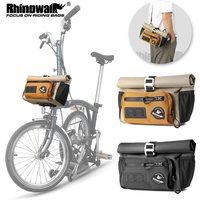 Rhinowalk Folding Bike Handlebar Bag 4L Quick Release Urban Cycling Front Basket For Bromton Dahon Storage Pack Shouler Bag