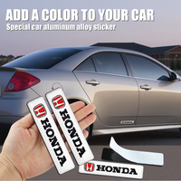 Car Accessories 3D Aluminum Logo Indoor Decoration Fender Trunk Sticker For Honda CITY CIVIC Mugen Fit Pilot Type R Type S Si RR