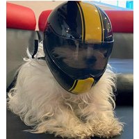Pet Motorcycle Helmet Dog/Cat Full Face Outdoor Bike Riding Helmets Hat for small Cat Dog Doggie Puppy Kitten Pet Supplies