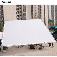 Selens 3.6M Foldable Large Commercial Photography Soft Light Screen with Frame + Diffusers Cloth For Film Crew Advertisement