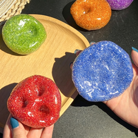 Squishy Stress Relief Ball Colorful Sensory Fidget Toys Noise Ball Soft Squeeze Toys for Adults Anti Anxiety Sound Fidget Ball