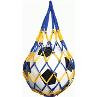soccer Ball Carry Net Bag Single Ball Holder Handheld Mesh Tote for Basketball Soccer Volleyball Fashionable Dual Color Scheme
