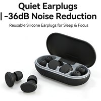 -36dB Noise Cancelling Sleep Earplugs Adjustable Air Pressure Comfortable Silicone for Sleeping Travel Work