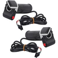 LCD Electric Quantity Display High Quality Waterproof Strong Durable with Switch EBike Speed Governing Throttle Grip 6 Cores