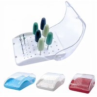 Dental Plastic Bur Holder 60Holes Autoclave Disinfection Drill Box Dentist Bur Sterilizer Case Dentistry Lab Tools Instrument
