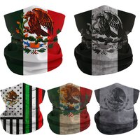 AliExpress Fandana Gear Mexican Flag Bandana Skull Cover Seamless Neck Gaiter Men Sunscreen Breathable Magic Scarf Women Cycling Scarf Running Headwrap