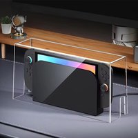 Gaming Console Dust Protection Cover Transparent Acrylic Base Dust Cover for Switch OLED Accessories