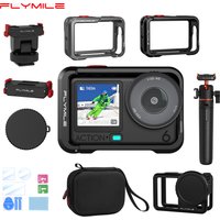 Flymile Metal Cage for DJI Osmo Action 6 Camera Accessories Protective Frame Case Bag