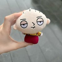 10cm Cute Family and Guy Stewie·Griffin Printed Cotton Toy Plush Toy Keychain Bag Charm Trendy Toys Holiday Gifts Collectible