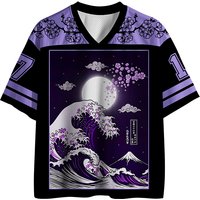 2026 Japanese Hokkaido Wave Limited Edition V-neck Shirt Adult/Children Outdoor Sports Fashion Leisure Quick Drying Short Sleeve