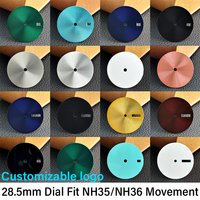 28.5mm Sterile Dial Fits NH35 NH36 Movement Accessories NH35 Dial Replaceable Mechanical Watch Part Watches Man