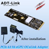 ADT-Link PCIe 4.0 X4 64Gbps eGPU Adapter OCuLink Laptop External Graphics Card GPU Dock Accessories M.2 NVMe to SFF-8612
