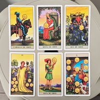 El Tarot Universal De Waite (Spanish Edition) 10.3*6cm 78 Pcs Universal Tarot Cards Based on Rider Waite System