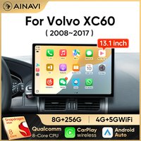 Ainavi 13.1 Inch Car Radio For Volvo XC60 2008 2010 2013 2014 2017 Wireless Android Auto Carplay Car Autoradio Multimedia Player