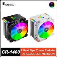 JONSBO CR-1400 ARGB 4 Heat Pipe Tower CPU Cooler ITX Air-cooled Intel LGA1700 115X 1200 AM4 Quiet Cooling Fan Radiator