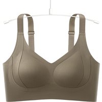 2Pcs/Set Plus Size Bras For Women Push-Up Bra Wide Shoulder Straps Seamless Underwear Female Non-wire Bra Padded Intimates M-4XL