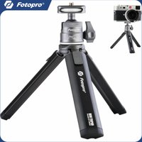 Fotopro SY-390M Portable Metal Desktop Tripod, Single Expandable Section Tripod with 360° Ball Head, 1/4" Screw Mount for DSLR,