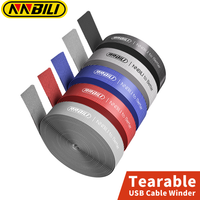 NNBILI USB Cable Organizer Wire Winder Ties Earphone Mouse Cord Management USB Charger Cable Protector For iPhone Samsung Xiaomi
