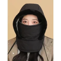 AliExpress NONE Autumn Winter Unisex Ski Hat Trapper Hat with Ear Flaps Thickened Warm Fleece Lined Cap for Outdoor Cycling Hiking