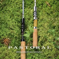 AWM MuYe Series Casting Fishing Rod Glass Fiber Grips UL+ Four-section Stream Small-scale Catapult Fishing Rod Camping Equipment