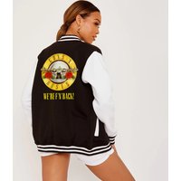 Guns N' trash We'Re Back Metal Rock Style Femme Veste Harajuku Bouton Pardessus At Casual Baseball Uniforme Bouton Manteau S-5Xl