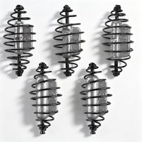 Durable Fishing Weight Carp Bait Basket Inline Method Feeder with Sinker Spring Coil for Carp Fishing Essential Bait Holder Cage