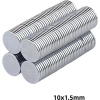 10x1.5 Rare Earth Magnets Diameter 10x1.5mm Small Round Magnets 10mmx1.5mm Permanent Neodymium Magnets 10*1.5