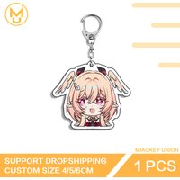 Linnea Genshin Imapct Keyring Beautiful Pendant Video Game Accessories Handbags Wallets Chibi Props For Gifts Parties Crafts