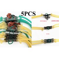 5PCS New 1636 Strong Magnetic Leather Pocket Four Strand Slingshot Rubber Band Is Suitable for Rapid Fire Slingshot Rubber Band