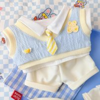 20cm Cotton Doll Clothing Set Sea Salt Cheese College Style Clothing Cute Refreshing No Attribute Doll Replacement Outfit