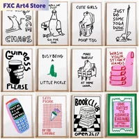 Frameless Black and White Humor Poster A Frog Sitting on The Toilet Print Canvas Painting Minimalist Wall Art Picture for Home D