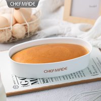 Oval Non-stick CHEFMADE Baking Mold for Cheese Sponge Cake & Mini Bread, Home Oven Use