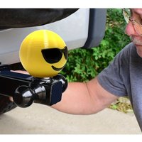 1pcs Towing Hook Cover Cap Trailer Ball Cover Tow Bar Cap Universal Hitch Trailer Protect for Trucks SUVs Car Accessories