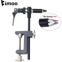 Bimoo Rotary Fly Tying Vise Tools C-clamp Tying Vise with Steel Hardened Jaw Rotating Hook Tools Tying Thread Bobbin Holder Kits