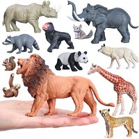 NEW Wild Animal Zoo Tiger Kangaroo Elephant Snake Bear Deer Koala Squirrel Model Figurine Collecta Toy Figures Gift for Children