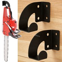Heavy Duty Chainsaw Hanger Metal Wall Mount Hefty Tool Racks Organizer with Screws Workshop Garage Garden Hooks for Hanging