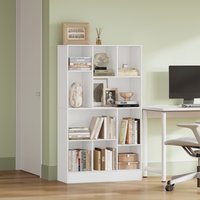 Bibliothèque, bibliothèque à 10 compartiments, étagère cube, étagère sur pied, étagère de bureau, verticale et horizontale, 2 types de placement