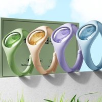 5Pcs Long Lasting Outdoor Protection Summer Waterproof Natural Plant Oil Mosquito Repellent Bracelets For Kids And Adults