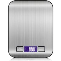 5kg/1g Digital Kitchen Scale Premium Stainless Steel Food Scales LCD Display Small Food Scale For Weighing Cooking YY091