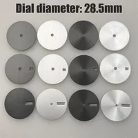 For NH35/ NH36/ NH34 Movement Round Sand Texture 28.5mm Watch Dial Blank Watch Faces DIY Accessories None/single/double Calendar