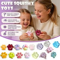 NEW Cute Cat Paw Squishy Fidget Toy Slow Rebound Squeeze Reliever Anxiety Toys Soft Cat Paws Anti-Stress Sensory Toys Gifts