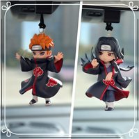 Shippuden Pain Car Uchiha Itachi Headmade Rearview Mirror Hanging Ornament For Boys Trendy Blind Box Toy Figure Car Accessory