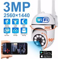 3MP WiFi Camera Home PTZ IP Camera Color Night Audio Wireless Surveillance Camera Auto Home Tracking Security CCTV Camera