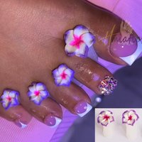 8pcs/Bag Flower Soft Silicone Toe Separator Foot Finger Divider Separator Flexible Finger Toe Spacer Separation Tool